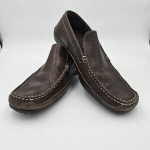 Rockport Driving Shoes Brown Leather Loafers Moccasins Men's 10M Slip On